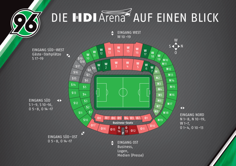 Hdi Arena Hannover Fussballstadion In Hannover Fur Hannover 96